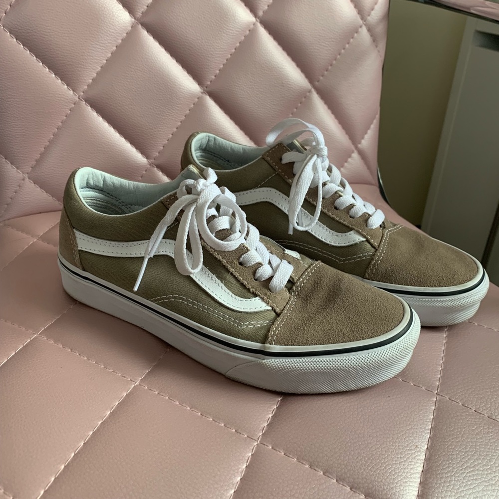 TAUPE VANS OLD SCHOOL SNEAKERS